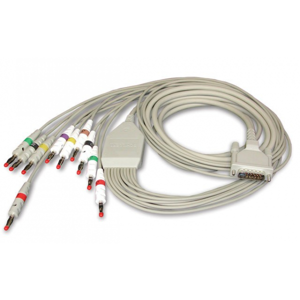 Patientenkabel 10-adrig mit Bananenstecker