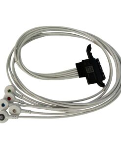 Patientenkabel 5-adrig mit Druckknopf zu medilogAR-Rekorder, 82 cm